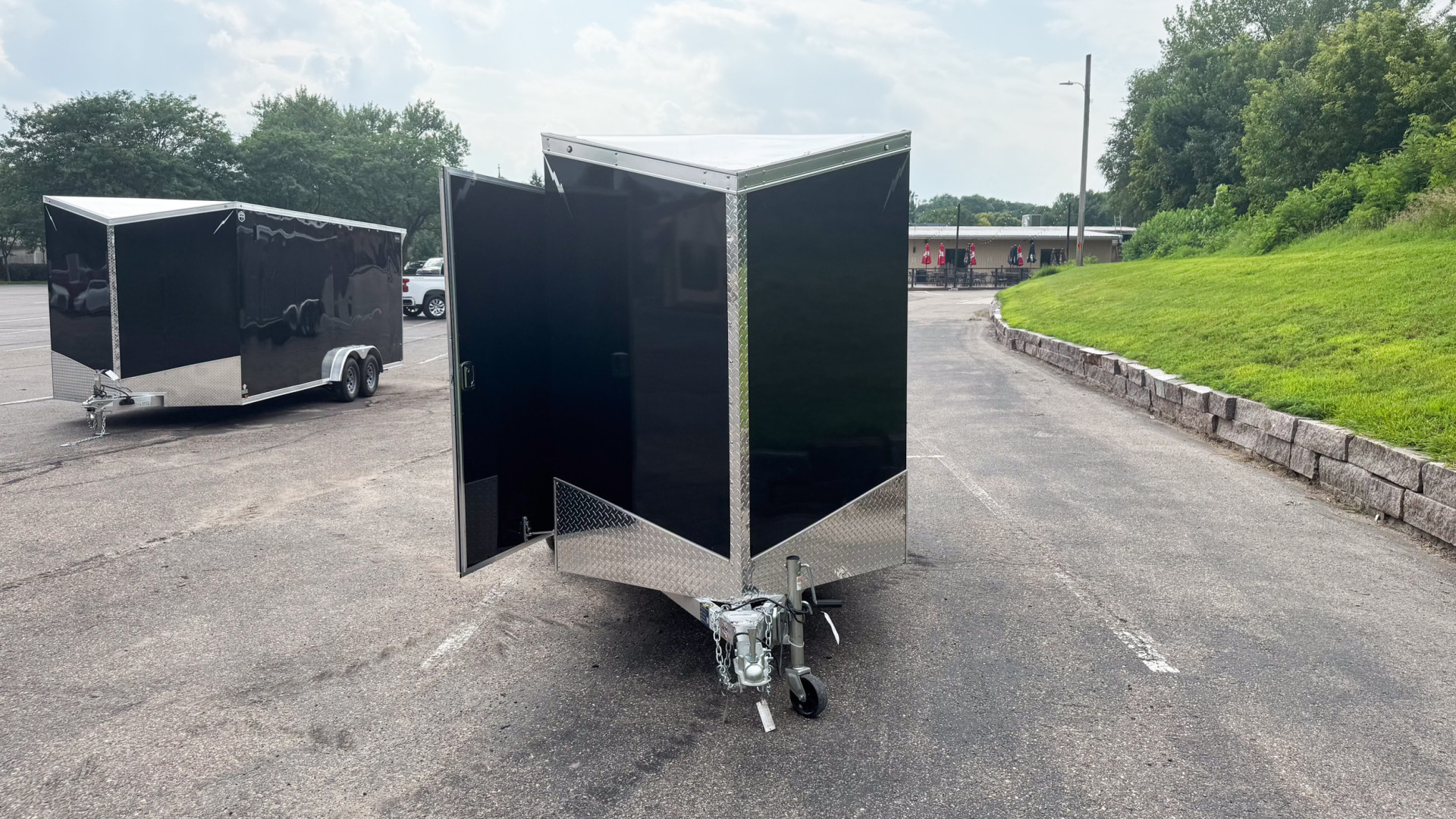 New 2025 Lightning 5X10 Enclosed Trailer - Ramp Door!