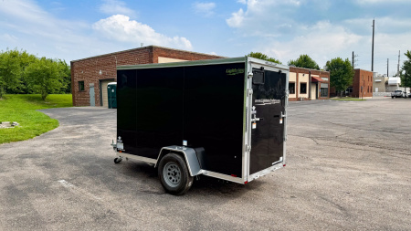 New 2025 Lightning 5X10 Enclosed Trailer - Ramp Door!
