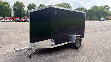 New 2025 Lightning 5X10 Enclosed Trailer - Ramp Door!