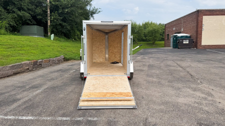 New 2025 Lightning 5X10 Enclosed Trailer - Ramp Door!