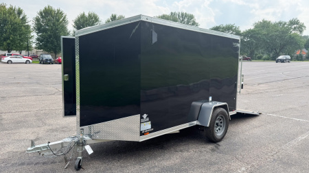 New 2025 Lightning 5X10 Enclosed Trailer - Ramp Door!