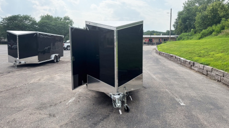 New 2025 Lightning 5X10 Enclosed Trailer - Ramp Door!