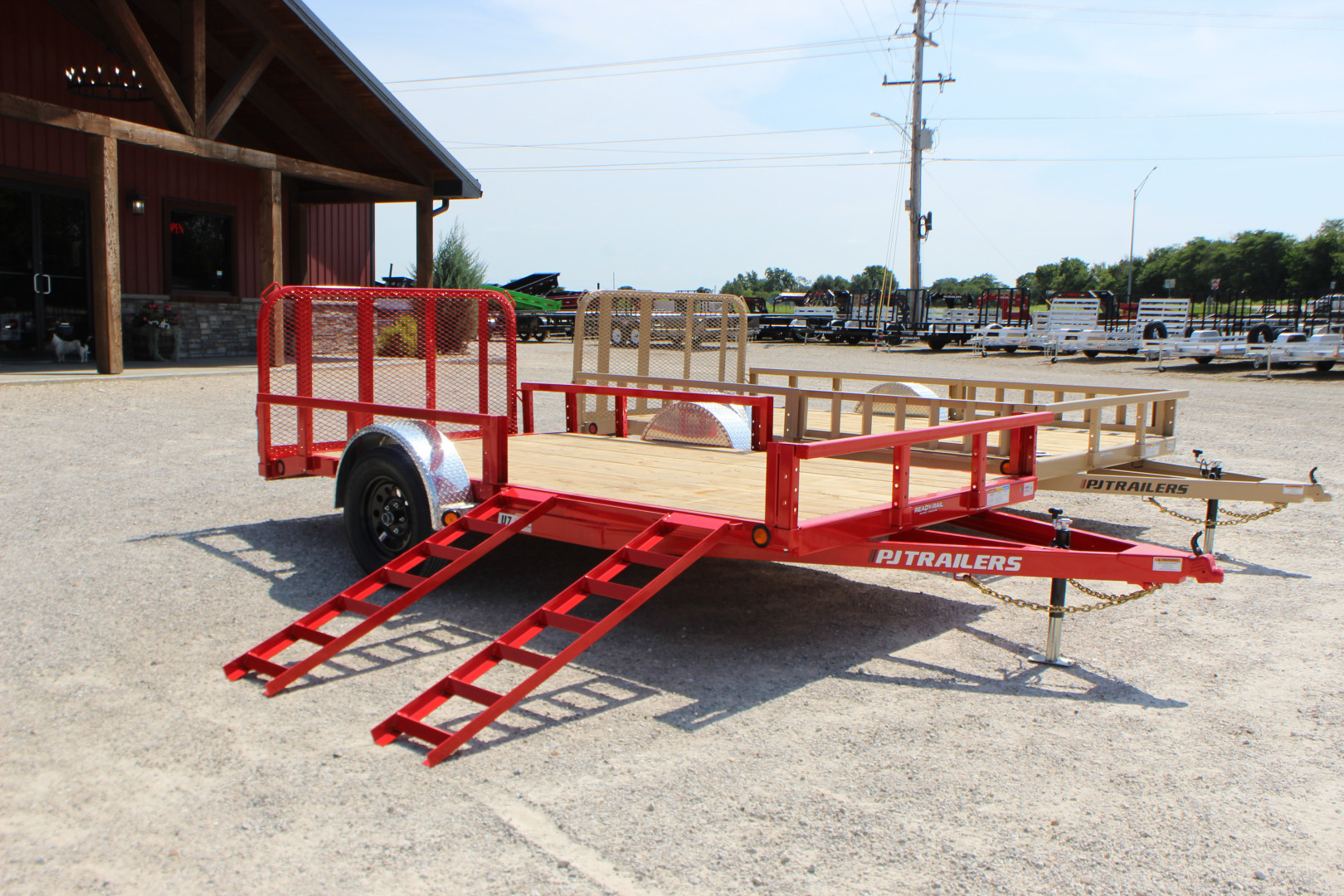 New 2026 PJ Trailer 77" x 12' U7 Utility Trailer