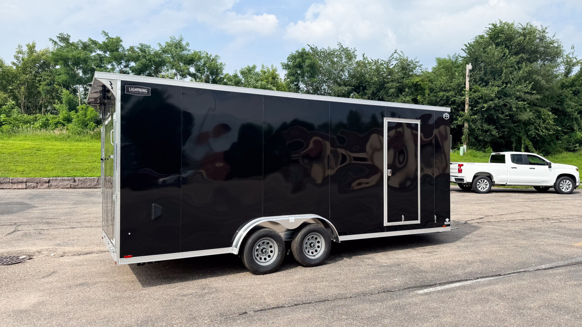 New 2025 Lightning 7.5x20 Enclosed with Ramp Door!