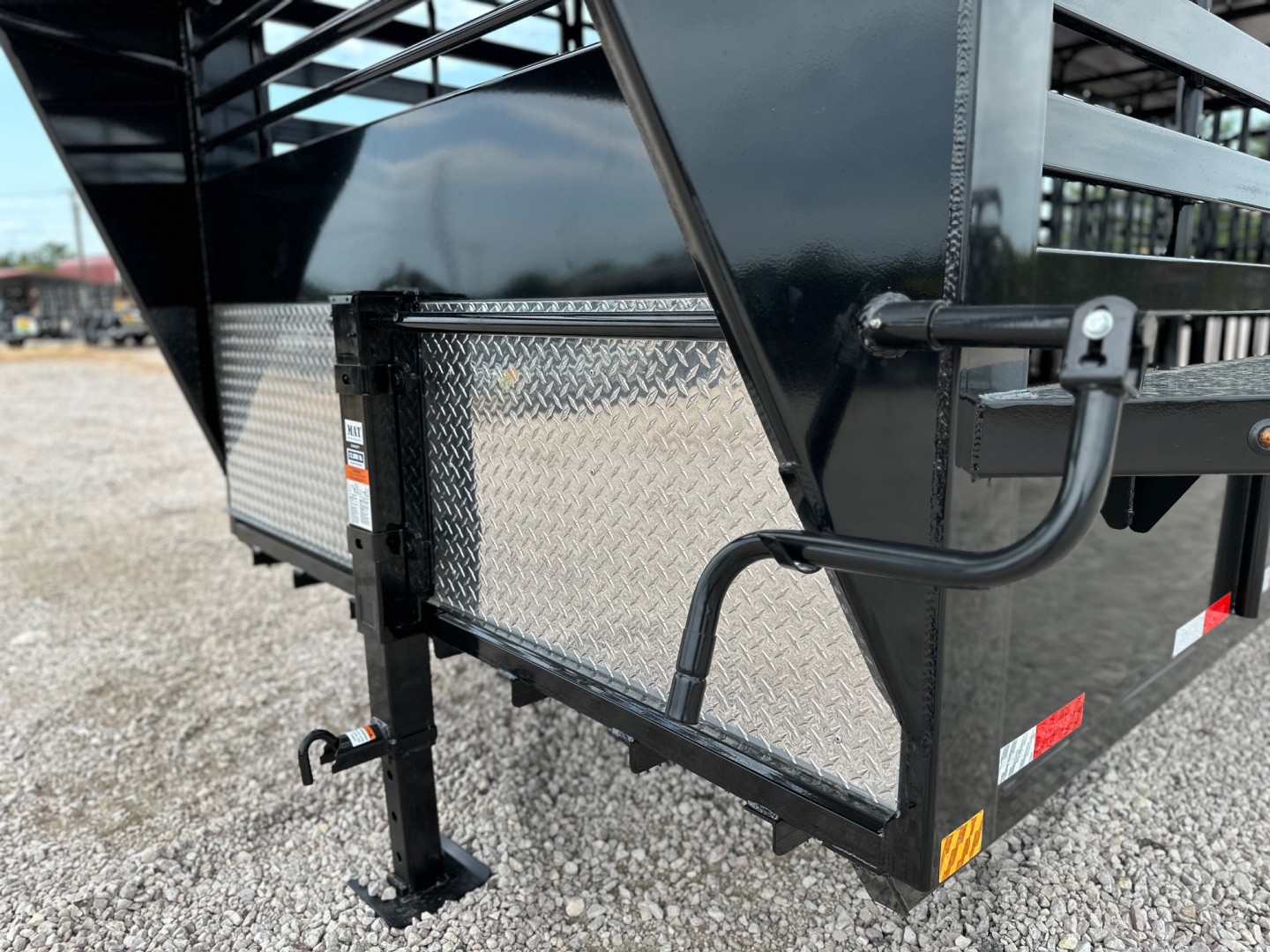 New 2026 Delco Bar Top 6'8 x 24' Stock Trailer