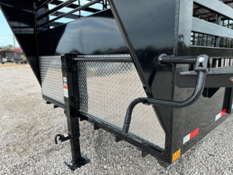 New 2026 Delco Bar Top 6'8 x 24' Stock Trailer