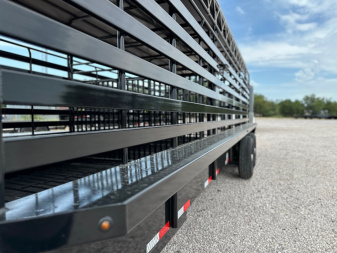 New 2026 Delco Bar Top 6'8 x 24' Stock Trailer