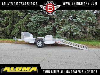 New 2026 Aluma 51X138 Motorcycle Trailer - Tuck Under Ramp!