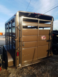 New *New 2025 BrushPopper 16 ft BP Livestock Trailer