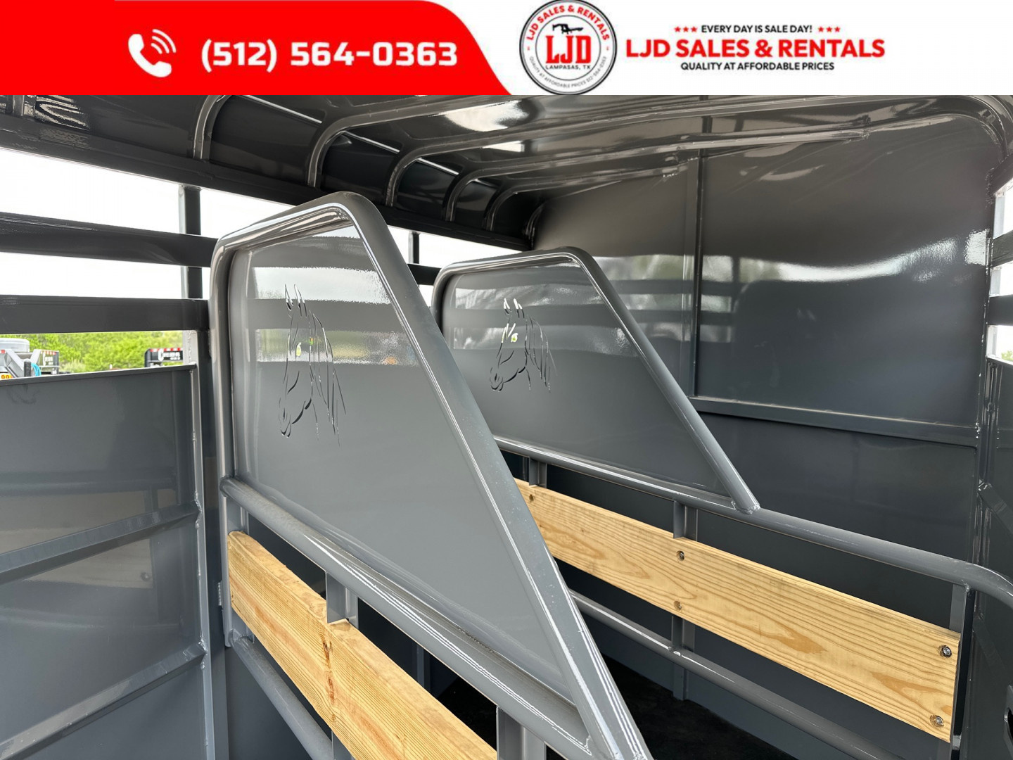 New 2026 Delco - 6'x16'x7' - 3 Horse Slant Trailer