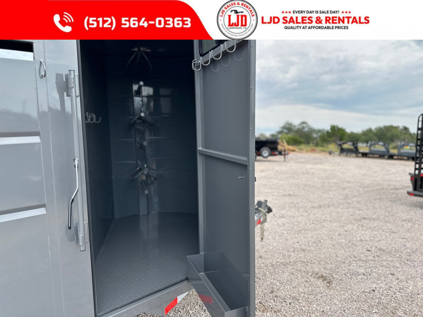 New 2026 Delco - 6'x16'x7' - 3 Horse Slant Trailer