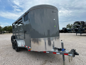 New 2026 Delco 6'x16'x7' 3 Horse Slant Trailer