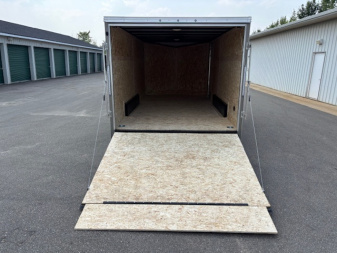New 2026 Discovery Trailers 7.5x16 Enclosed Trailer V-Nose Ramp Door