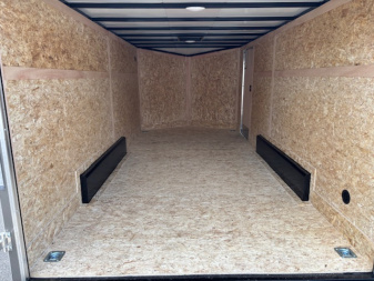 New 2026 Discovery Trailers 7.5x16 Enclosed Trailer V-Nose Ramp Door