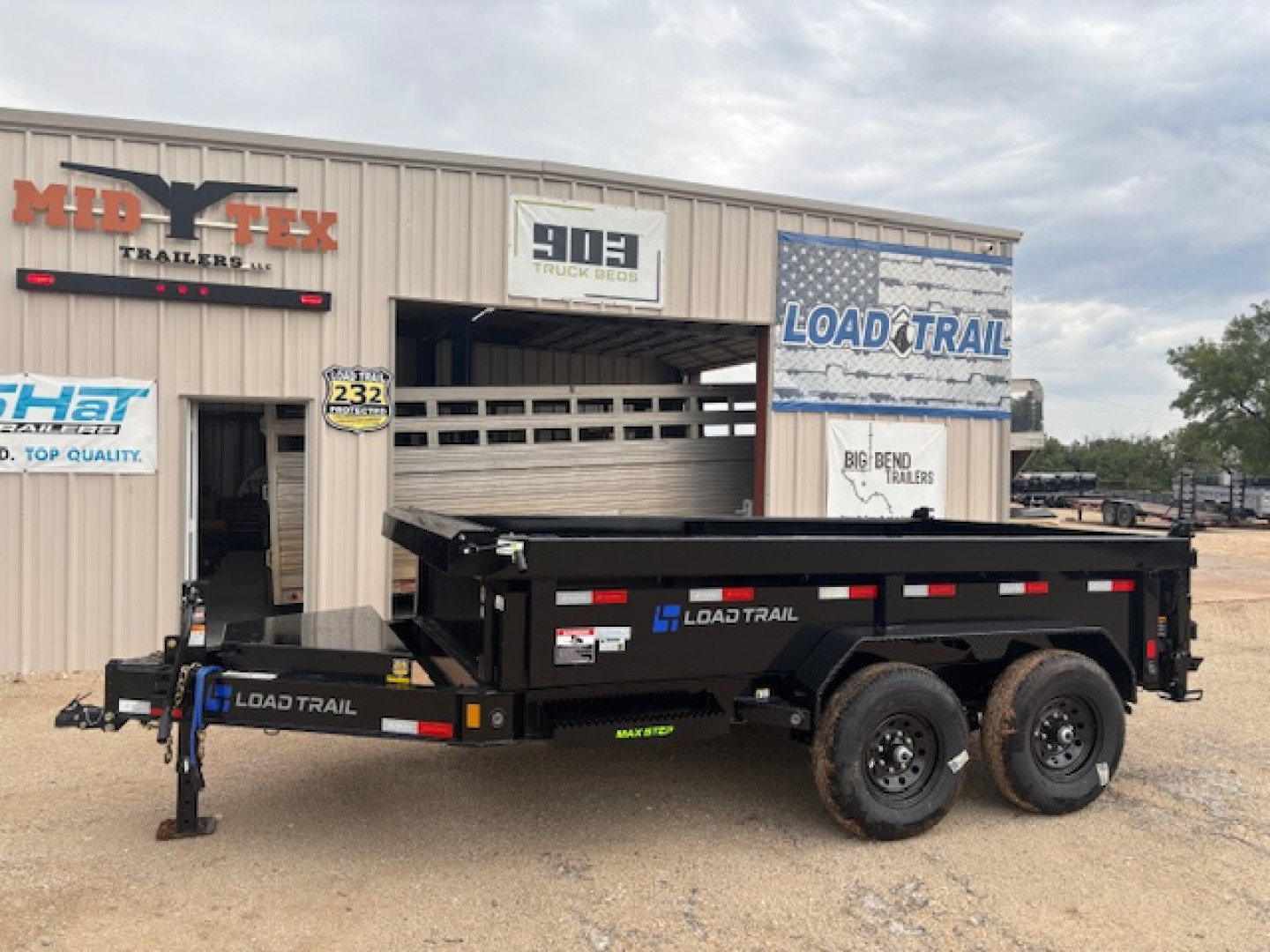 New 2026 Load Trail DT 12' x 83" Tandem Axle Dump Low-Pro Dump Trailer