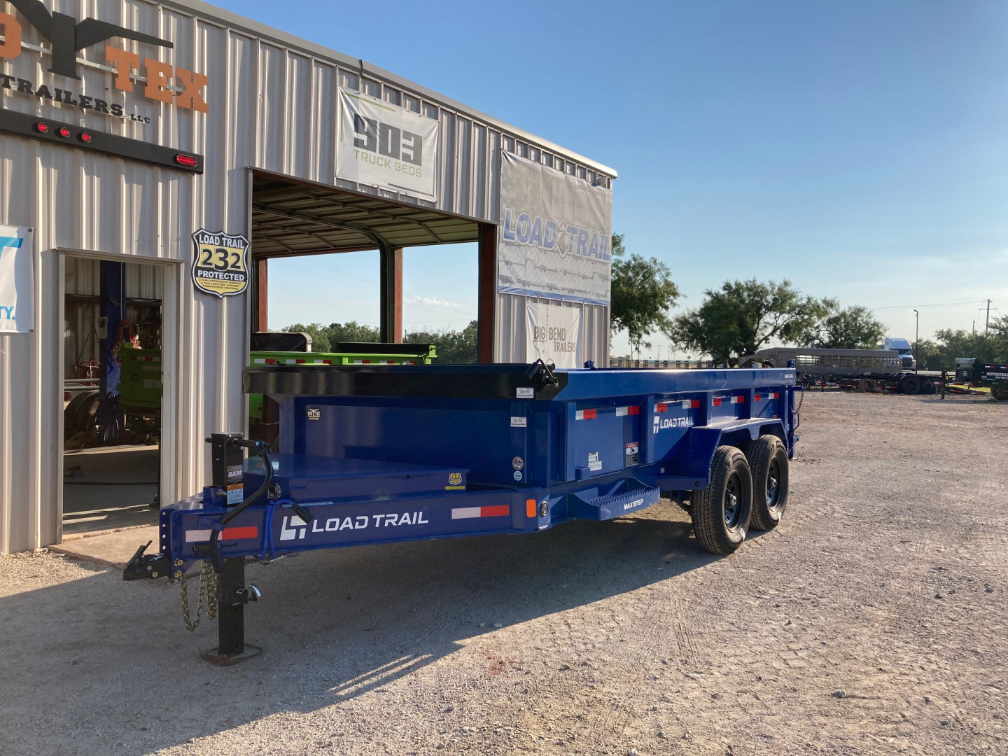 New 2026 Load Trail DT 14' x 83" Tandem Axle Low-Pro Dump Trailer(Blue)