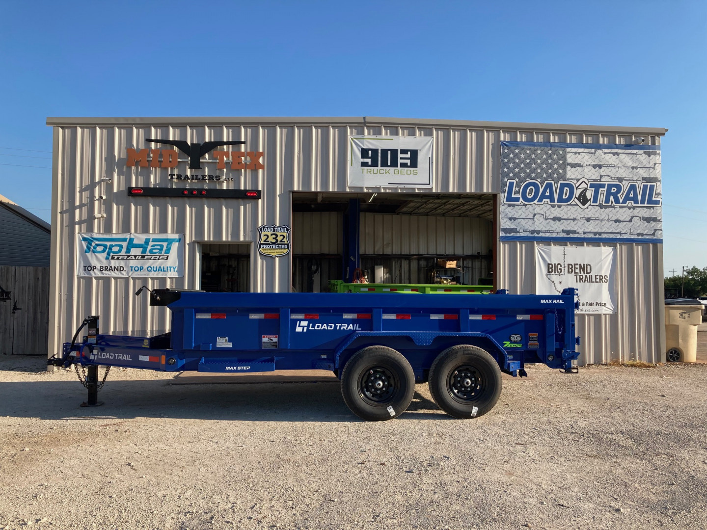 New 2026 Load Trail DT 14' x 83" Tandem Axle Low-Pro Dump Trailer(Blue)