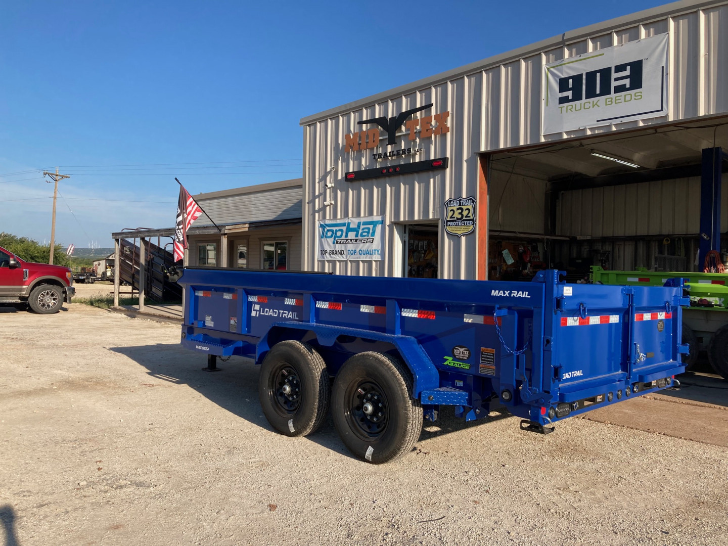 New 2026 Load Trail DT 14' x 83" Tandem Axle Low-Pro Dump Trailer(Blue)