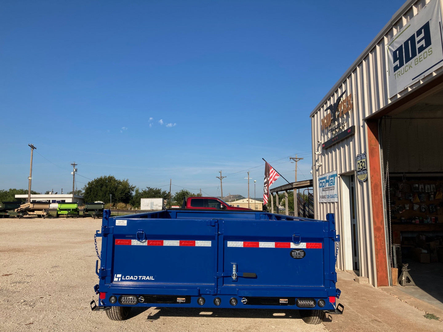 New 2026 Load Trail DT 14' x 83" Tandem Axle Low-Pro Dump Trailer(Blue)
