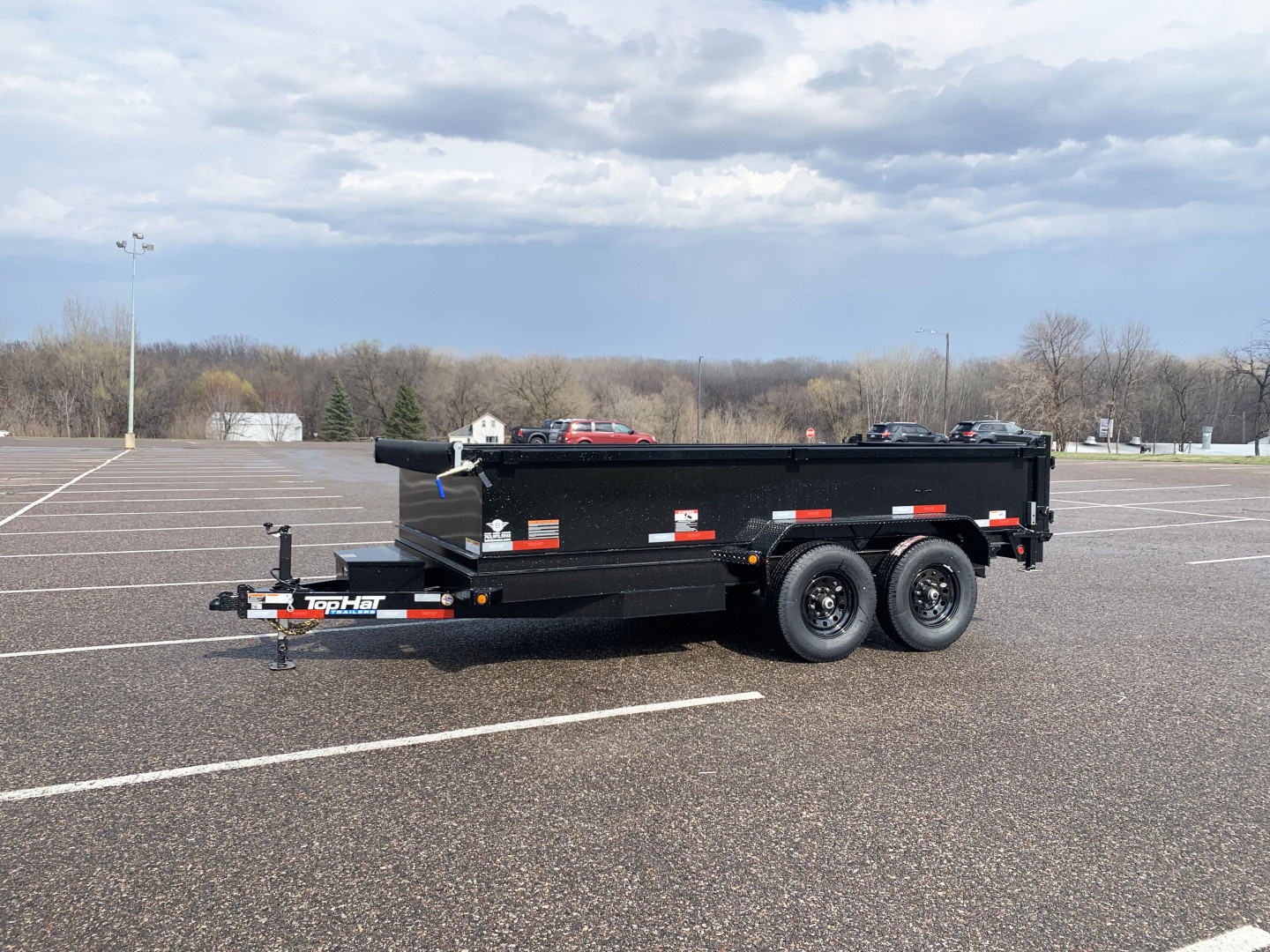 New 2025 Top Hat 7X14 Heavy Duty Dump Trailer