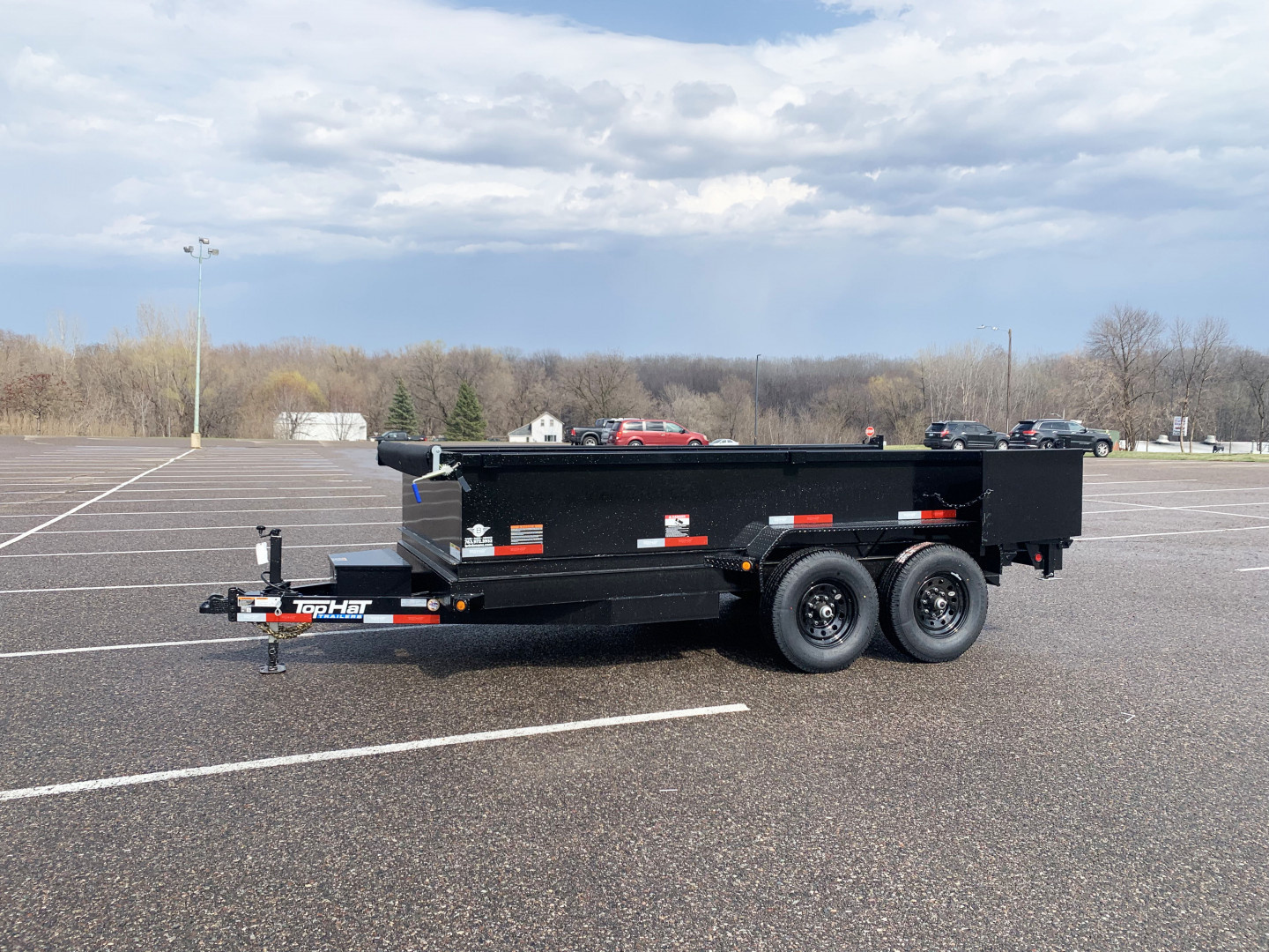 New 2025 Top Hat 7X14 Heavy Duty Dump Trailer