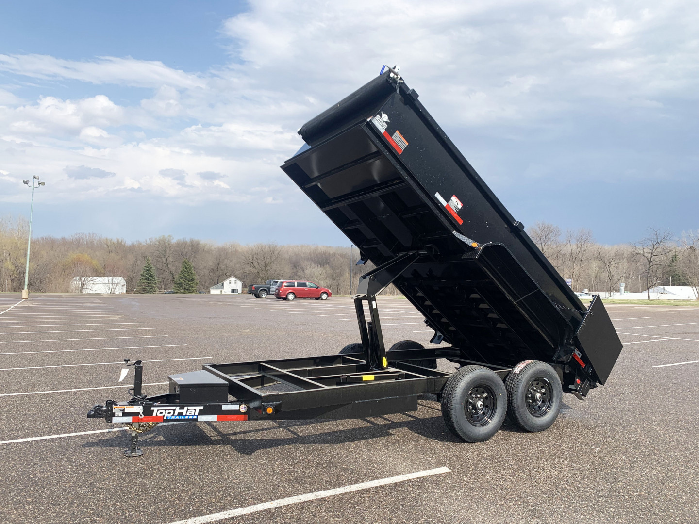 New 2025 Top Hat 7X14 Heavy Duty Dump Trailer