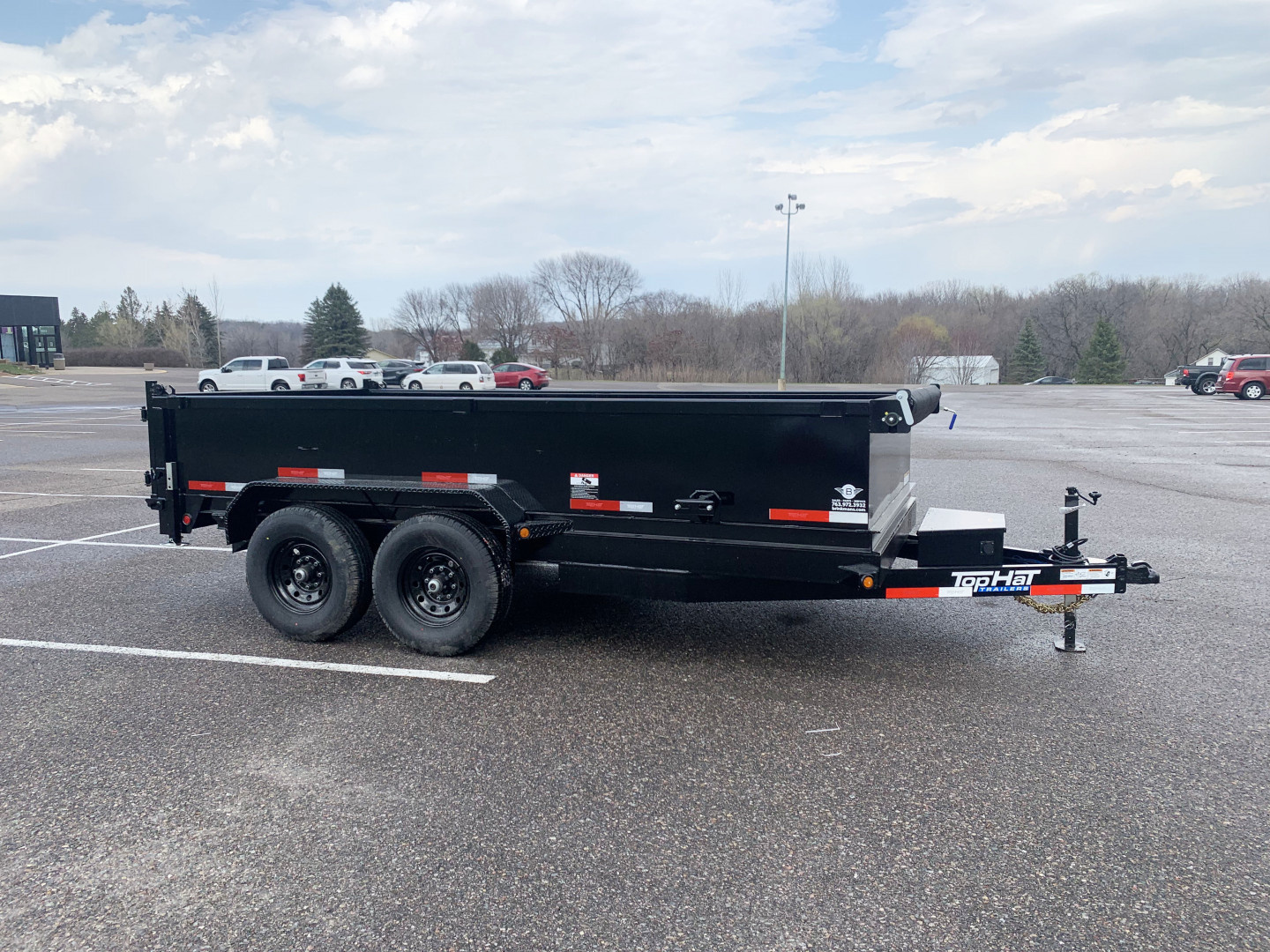 New 2025 Top Hat 7X14 Heavy Duty Dump Trailer