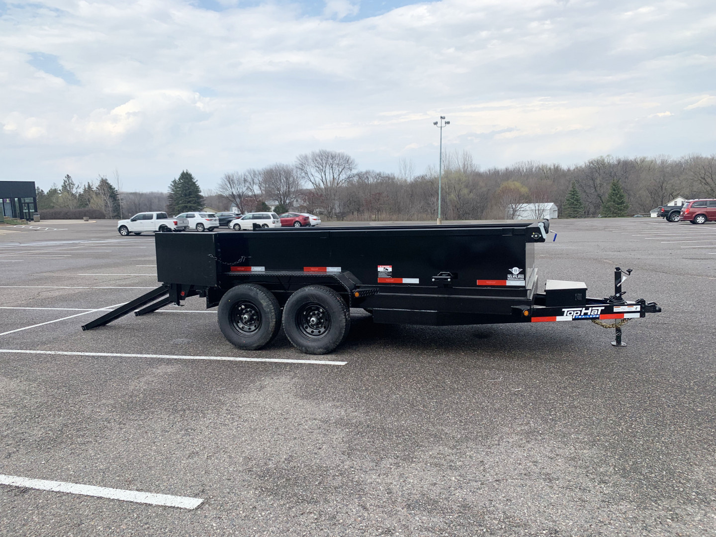 New 2025 Top Hat 7X14 Heavy Duty Dump Trailer