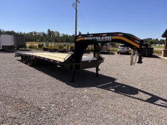 New 2026 Southland 30' Flatbed Trailer W/Mega Ramps