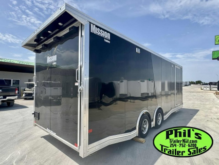 New 2024 Mission PINNACLE SERIES 8.5X24 Car / Racing Trailer ALUMINUM RACE TRAILER FULL ESCAPE DOOR WITH REMOVABLE FENDER SCRATCH & DENT ONLY 1 AVAILABLE AT THIS PRICE!