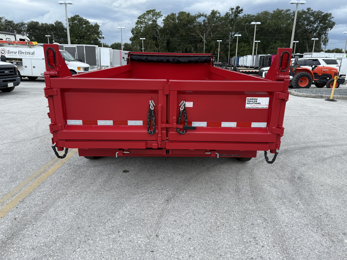 New 2026 Sure-Trac 7x14 Telescopic 14K W/ Hydraulic Jack Dump Trailer