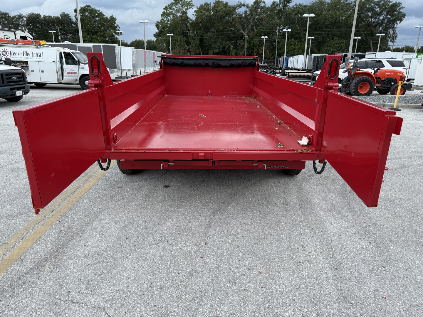 New 2026 Sure-Trac 7x14 Telescopic 14K W/ Hydraulic Jack Dump Trailer