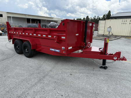 New 2026 Sure-Trac 7x14 Telescopic 14K W/ Hydraulic Jack Dump Trailer
