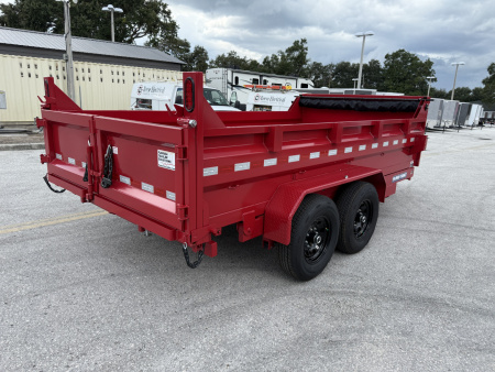 New 2026 Sure-Trac 7x14 Telescopic 14K W/ Hydraulic Jack Dump Trailer