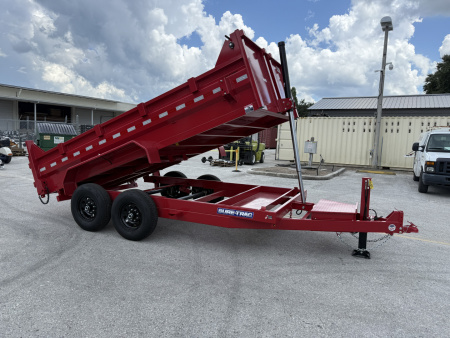 New 2026 Sure-Trac 7x14 Telescopic 14K W/ Hydraulic Jack Dump Trailer