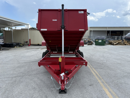 New 2026 Sure-Trac 7x14 Telescopic 14K W/ Hydraulic Jack Dump Trailer