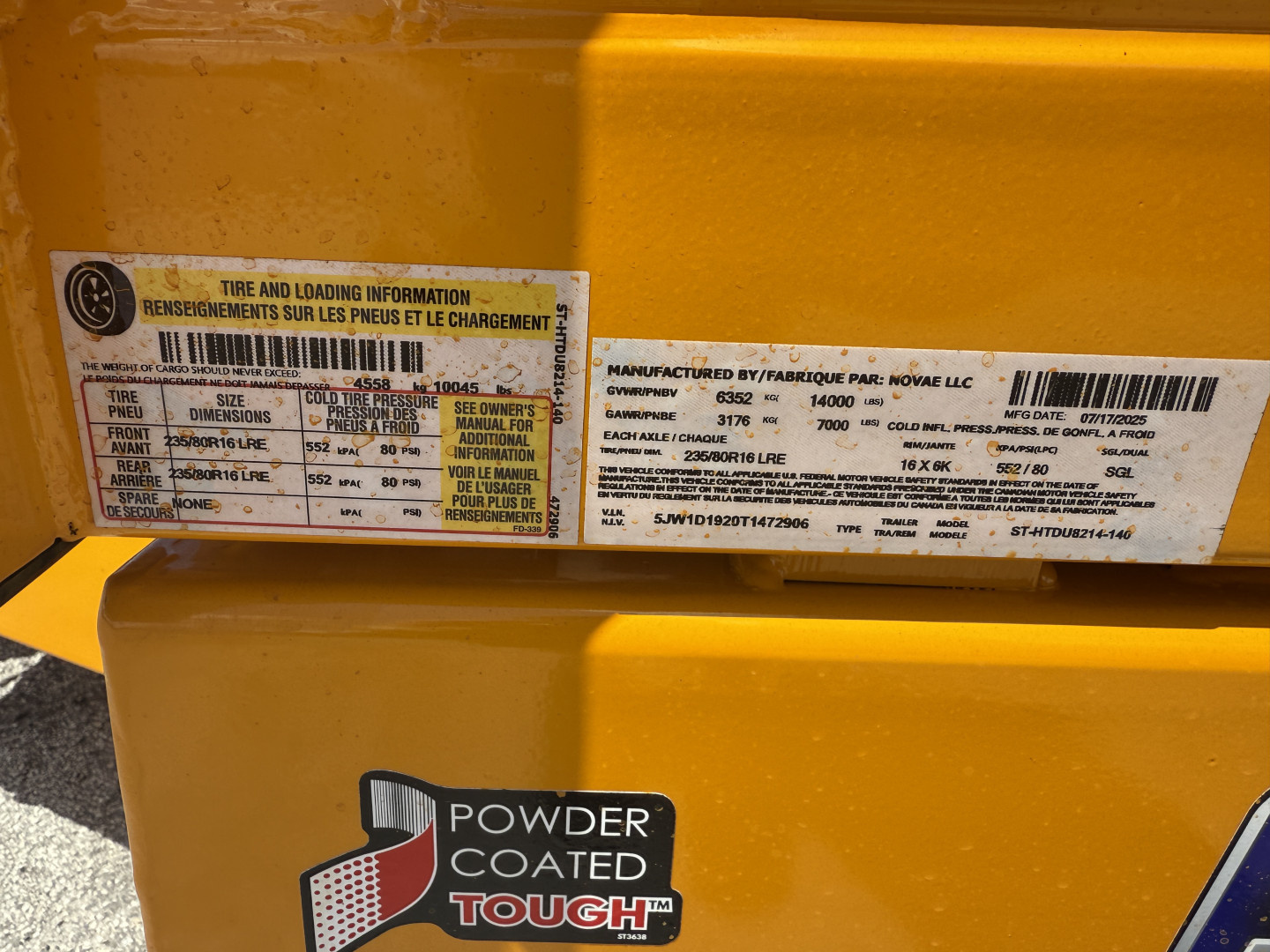 New 2026 Sure-Trac 7x14 Telescopic 14K W/ 15K Hydraulic Jack Dump Trailer