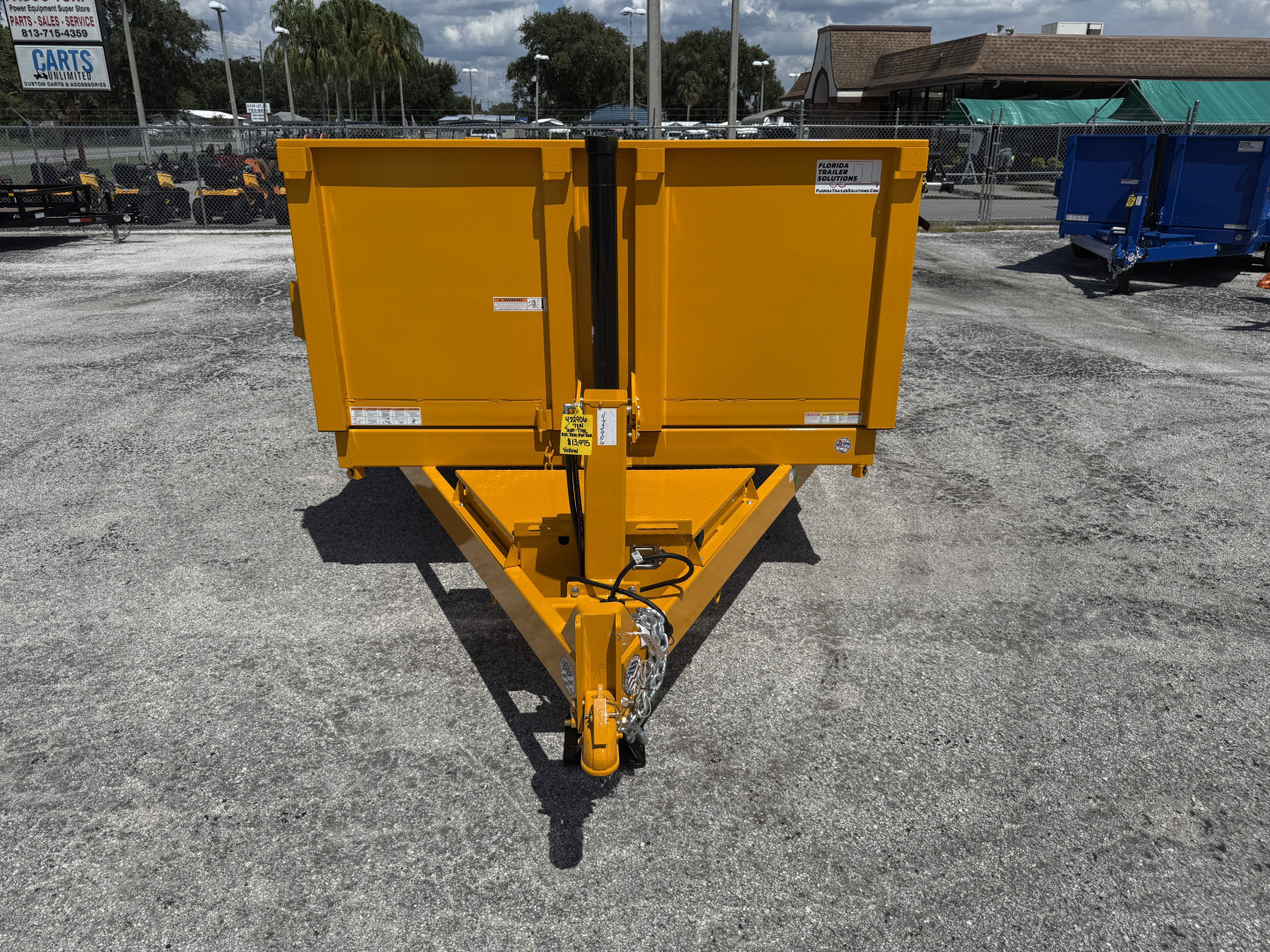 New 2026 Sure-Trac 7x14 Telescopic 14K W/ 15K Hydraulic Jack Dump Trailer