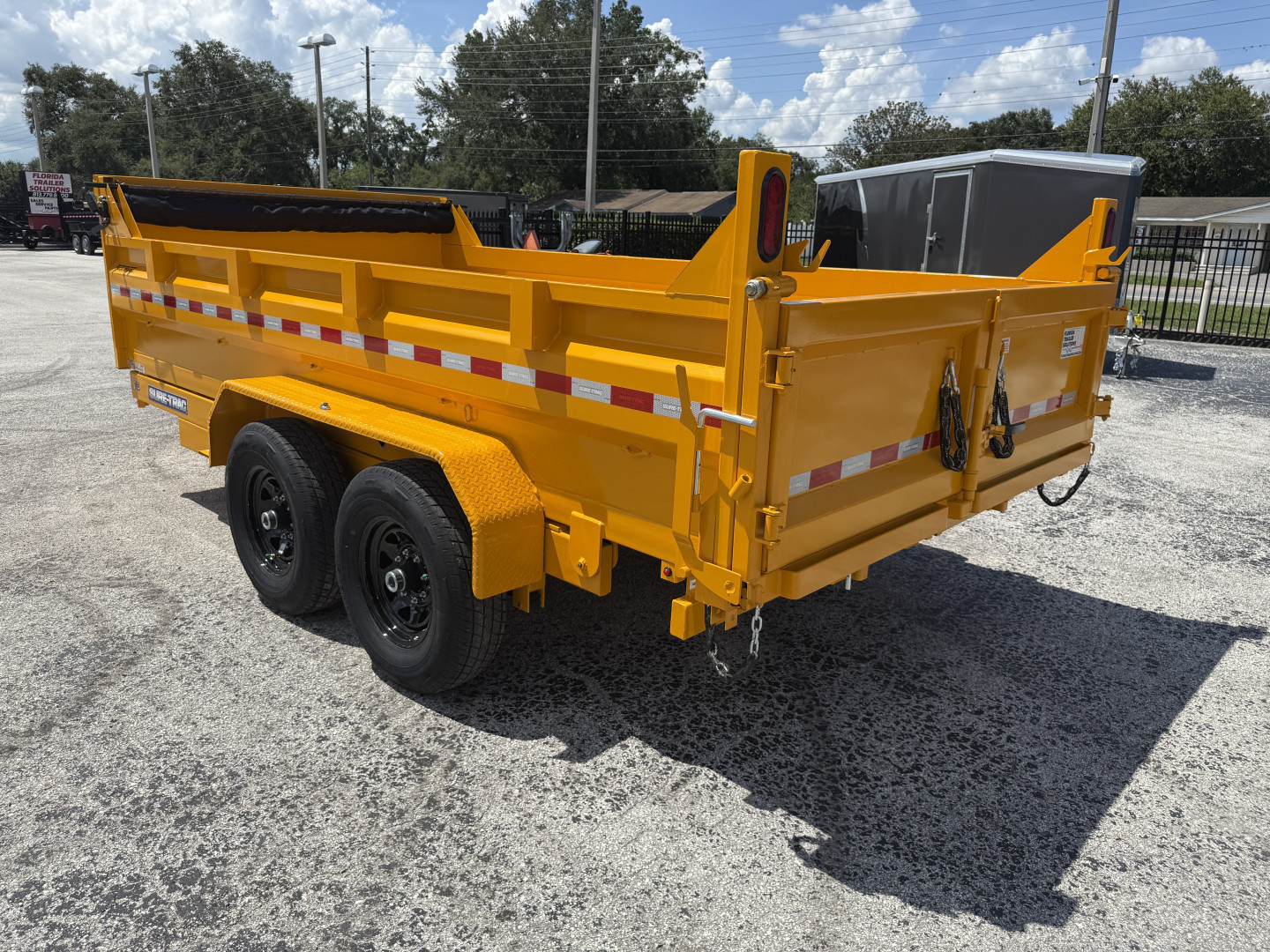 New 2026 Sure-Trac 7x14 Telescopic 14K W/ 15K Hydraulic Jack Dump Trailer