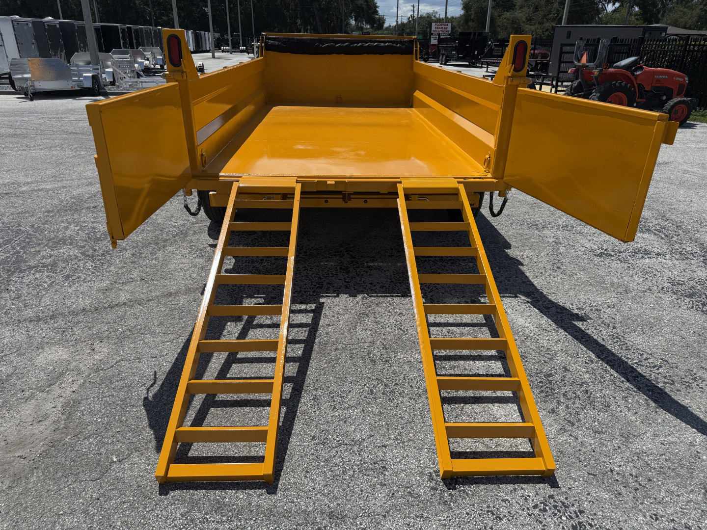 New 2026 Sure-Trac 7x14 Telescopic 14K W/ 15K Hydraulic Jack Dump Trailer