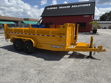 New 2026 Sure-Trac 7x14 Telescopic 14K W/ 15K Hydraulic Jack Dump Trailer