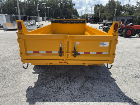 New 2026 Sure-Trac 7x14 Telescopic 14K W/ 15K Hydraulic Jack Dump Trailer