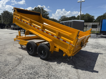 New 2026 Sure-Trac 7x14 Telescopic 14K W/ 15K Hydraulic Jack Dump Trailer