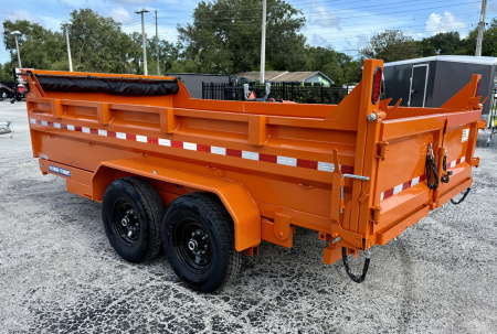 New 2026 Sure-Trac 7x14 14K W/ 15K Hydraulic Jack Dump Trailer