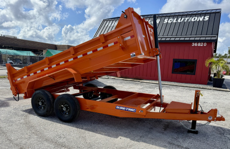 New 2026 Sure-Trac 7x14 14K W/ 15K Hydraulic Jack Dump Trailer