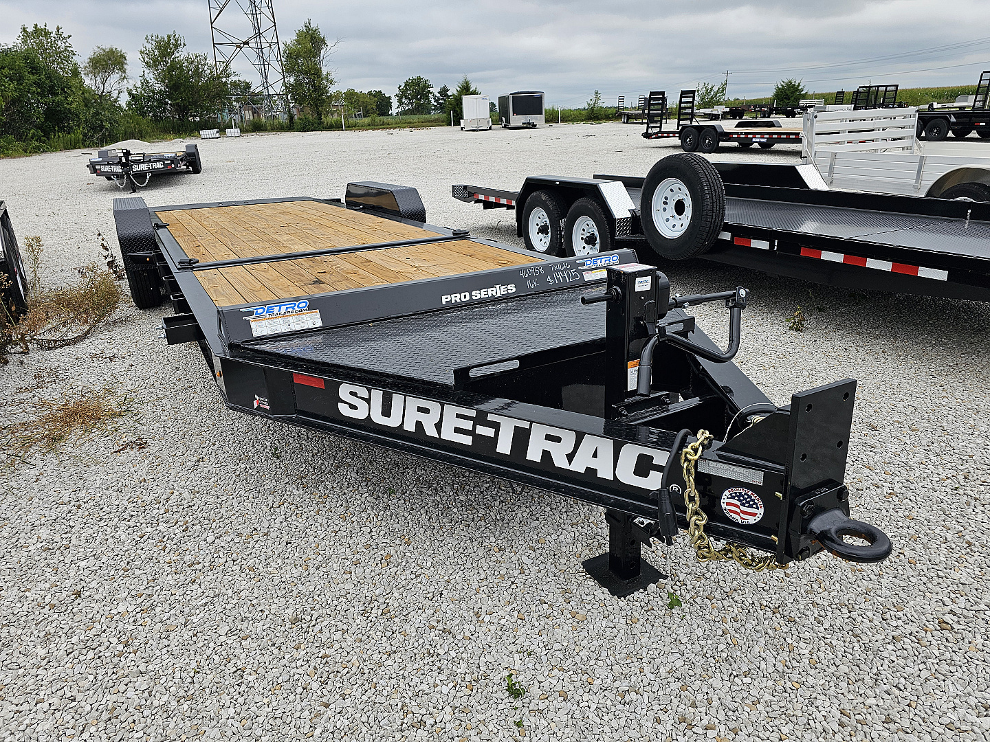 New 2026 Sure-Trac 82" x 22' (16+6) 17.6K Pro Series Beam Tilt Equipment Trailer