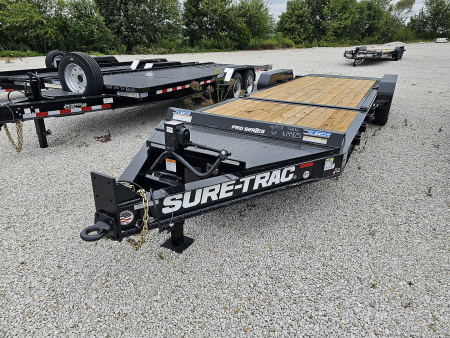 New 2026 Sure-Trac 82" x 22' (16+6) 17.6K Pro Series Beam Tilt Equipment Trailer