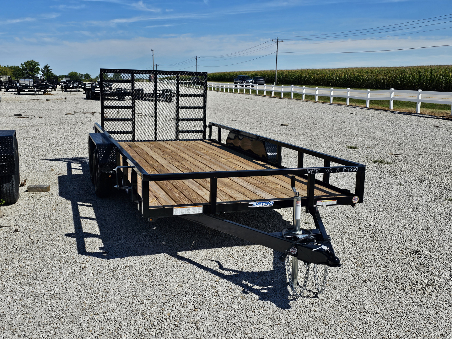 New 2025 Sure-Trac 7' x 16' 7K Tube Top Utility Trailer