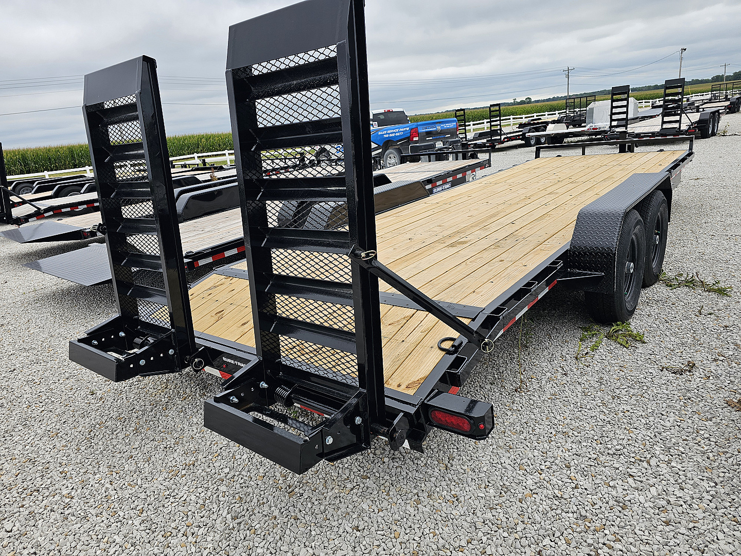 New 2026 Sure-Trac 7 x 22 (20+2) 14K Equipment Trailer