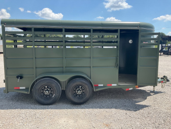 New 2026 Delco 6'8"x16' BP Livestock Trailer - S8